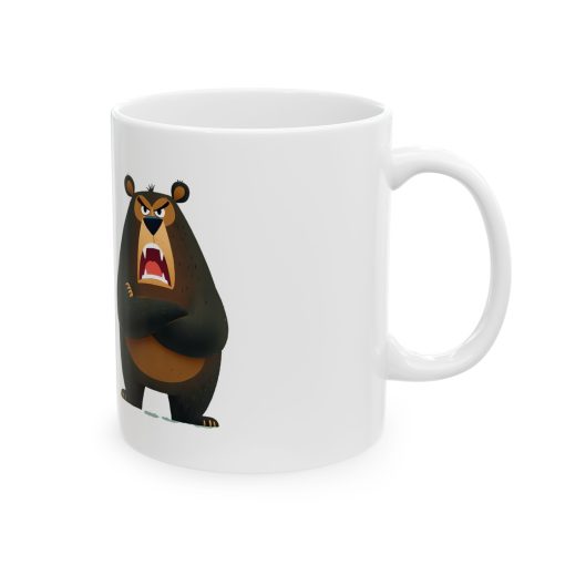 Fierce Angry Bear Ceramic Mug - Image 4
