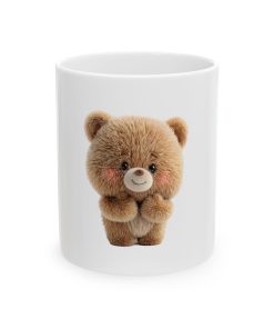 Cute Teddy Bear Ceramic Mug, Cute Coffee Cup, Adorable Gift for Teddy Bear Lovers