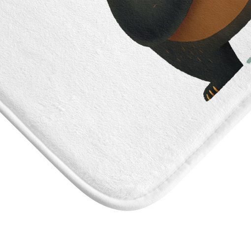 Angry Bear Bath Mat, Animal Decor, Cute Shower Mat - Image 2
