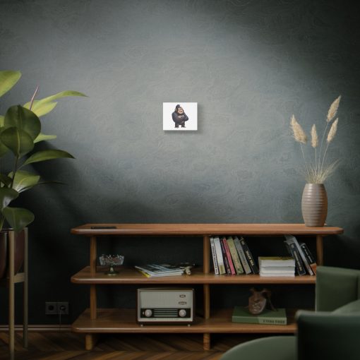 Cartoon Gorilla with Arms Crossed Canvas Art - Image 5