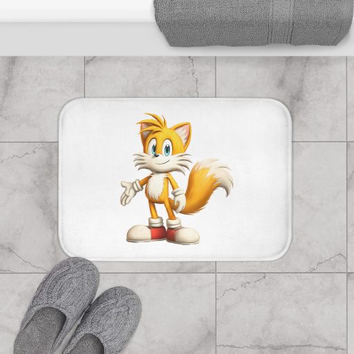 Sonic-Themed Bath Mat, Soft Bathroom Rug - Image 3