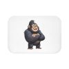 Cartoon Gorilla with Arms Crossed Bath Mat - Fun Bathroom Decor