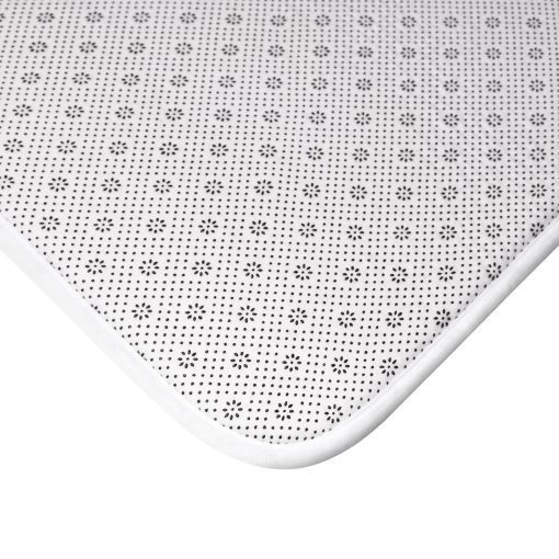 Cute Bear Bath Mat with Flowers, Adorable Bathroom Decor, Cozy Home Accessory for Kids - Image 3