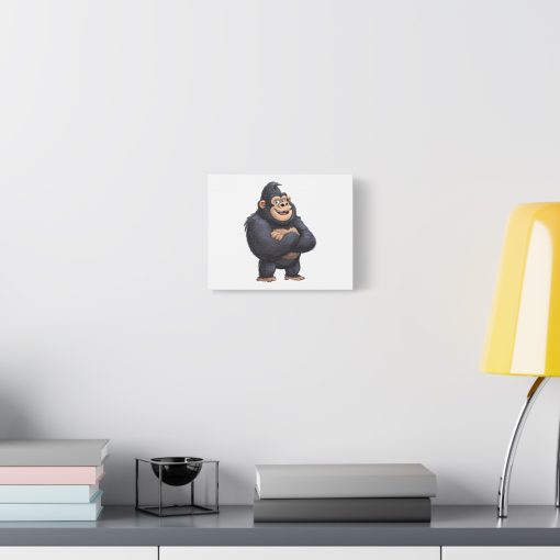 Cartoon Gorilla with Arms Crossed Canvas Art - Image 3