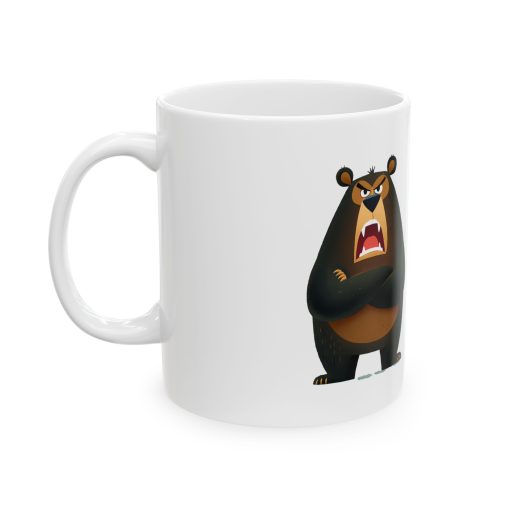 Fierce Angry Bear Ceramic Mug - Image 3